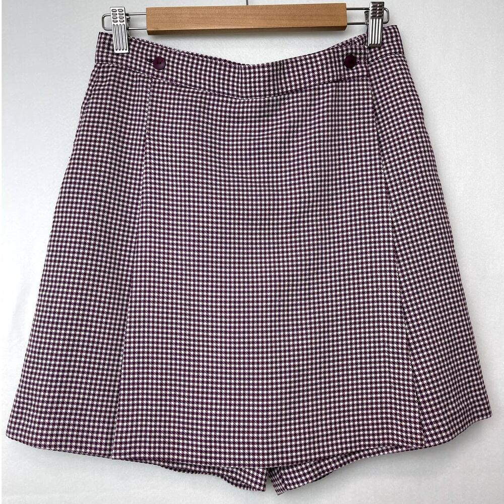 Bette & Court Skort Purple Plaid Pattern Womens 12
